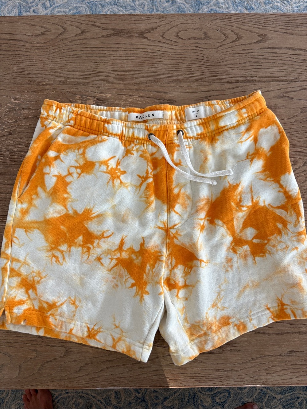 PacSun Men's Orange Tie-Dye Shorts
